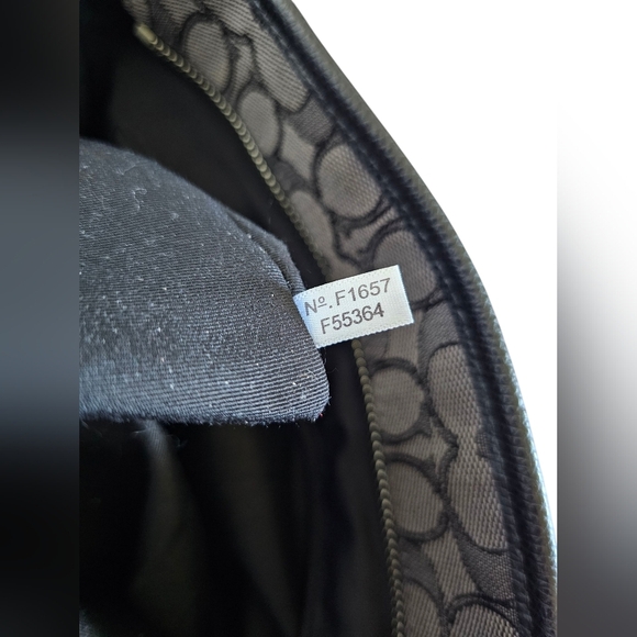 Coach Outline Black and Gray Signature Tote, Excellent Condition - Picture 14 of 14